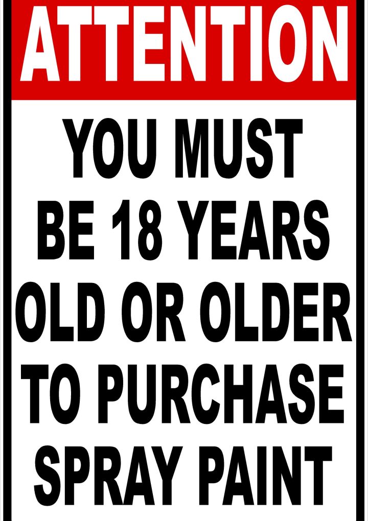 What Is The Legal Age To Buy Spray Paint: Explained